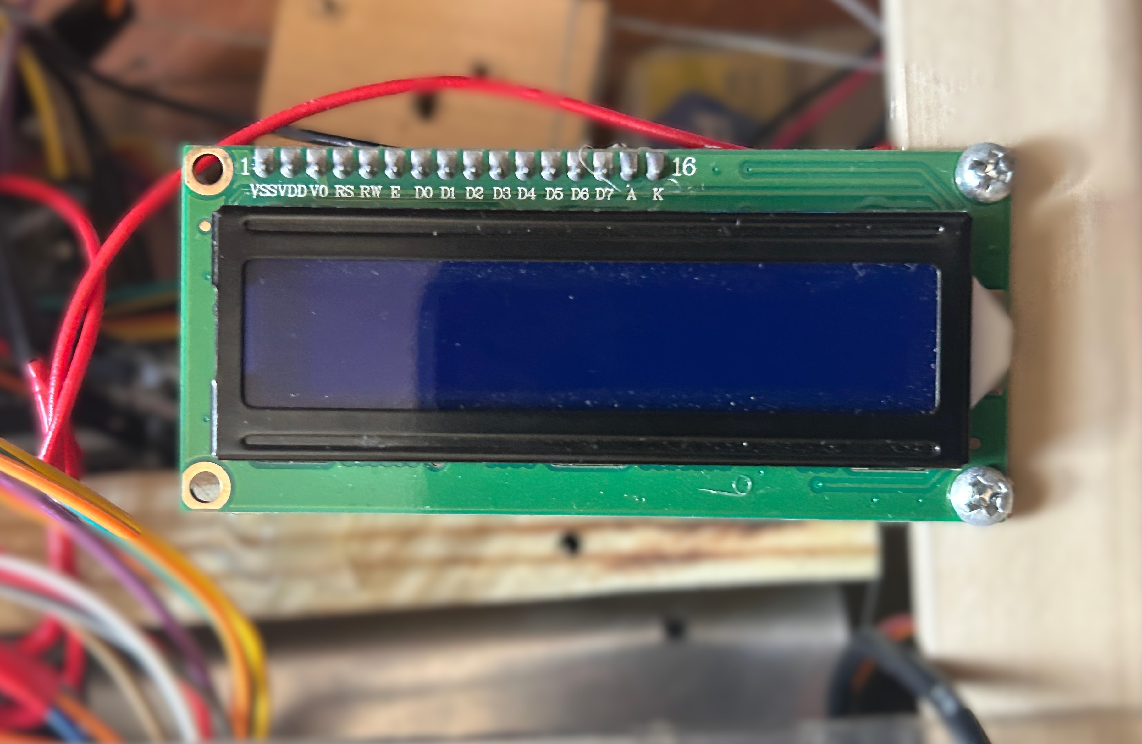 On‑board LCD